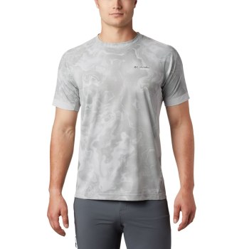 Columbia Titan Pass Sun Deflector, Camiseta Grises Para Hombre | 032549-VMK